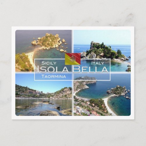 IT Italy _ Sicily _ Taormina _ Isola Bella _ Postcard