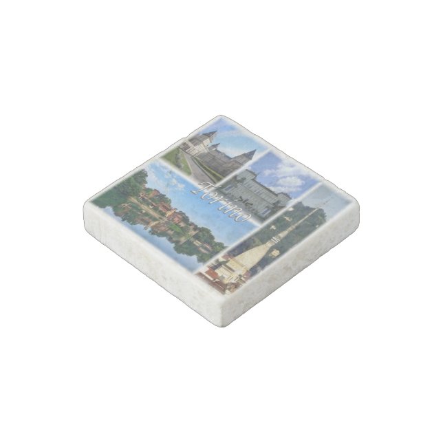 IT Italy - Torino - Castello del Valentino - Stone Magnet (Angled)