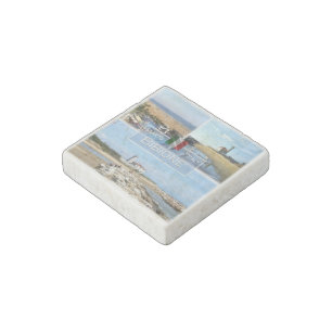 IT Italy - Veneto - Bibione - Lighthouse Stone Magnet