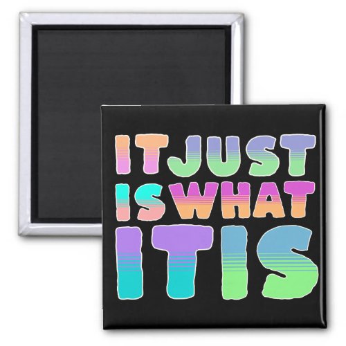 It Just Is What It Is  Funny Quote Magnet