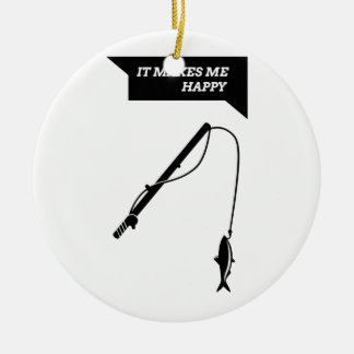 It Makes Me Happy_Fisihng Rod Ceramic Ornament