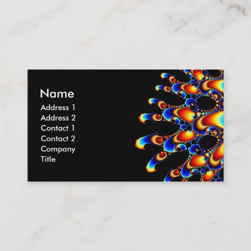 Customizable It - Mandelbrot Fractal Art Business Cards