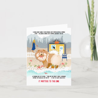 IT MATTERS TO THIS ONE - chow starfish ART CARD