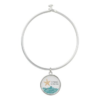 It Matters To This One Starfish Bangle Bracelet by TheFosterMom at Zazzle