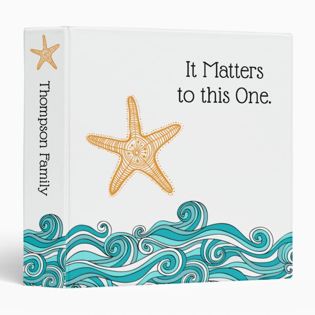 It Matters to This One Starfish Binder (Front/Spine)