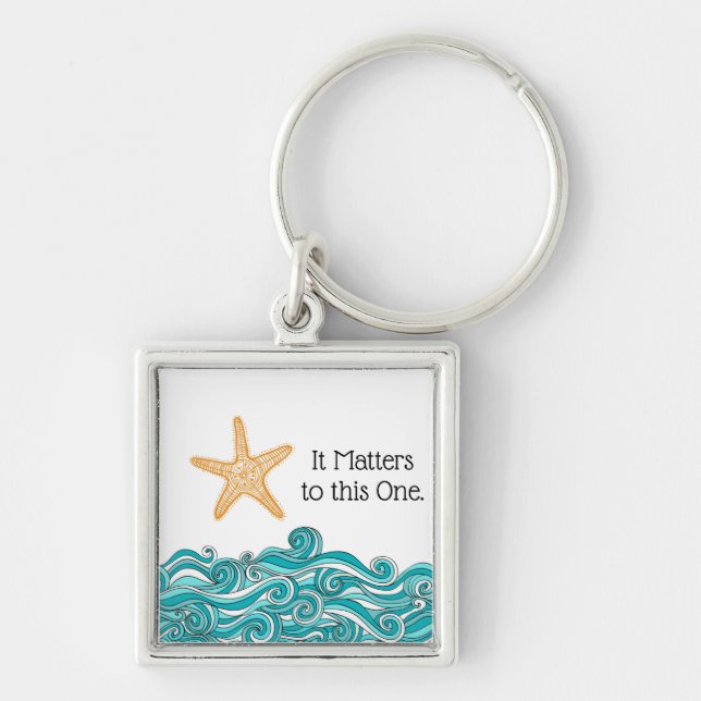 It Matters to This One Starfish Keychain (Front)