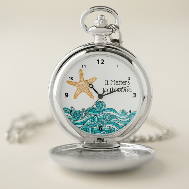 It Matters to This One Starfish Pocket Watch (Inside)