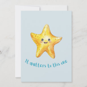 It Matters to This One, Starfish Story. Announcement