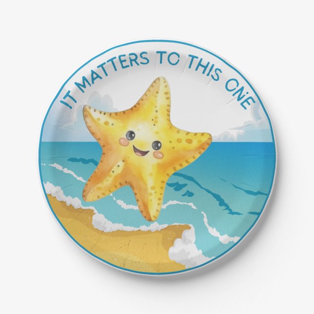 It Matters to This One, Starfish Story. Paper Plates (Front)