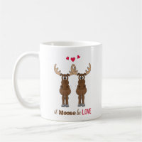 It Moose be Love Valentine's Day Cute Funny