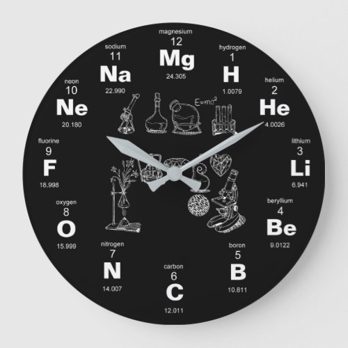 It Must Be Chemistry Large Clock