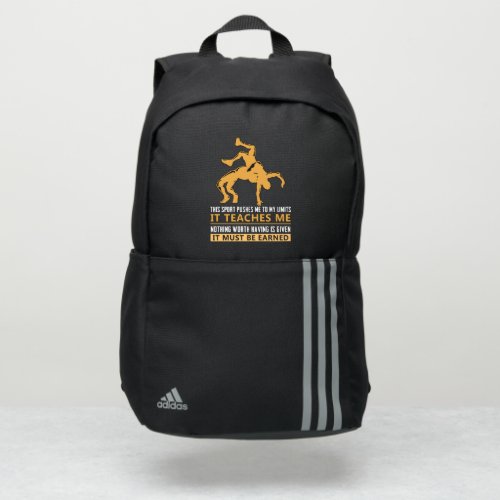 IT MUST BE EARNED Wrestling Adidas Backpack