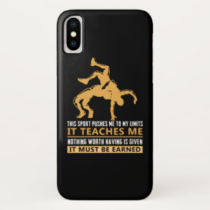 IT MUST BE EARNED Wrestling iPhone X Case