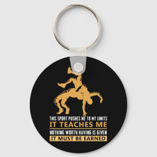 IT MUST BE EARNED Wrestling Keychain