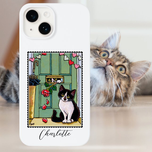 It must be love Cute Cat Custom Name Case-Mate iPhone Case (Creator Uploaded)