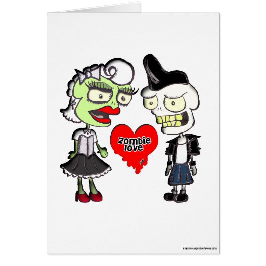 IT MUST BE ZOMBIE LOVE CARDS (Front)