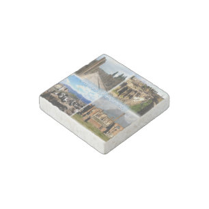 IT Naples - Pompeii - Ruins of Pompei - Hafen - Stone Magnet