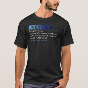 IT Nerd Geek Programmer Definition Computer Scienc T-Shirt