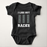 IT Network Programmer Computer Science Server Rack Baby Bodysuit<br><div class="desc">Funny Programmer and Coder Gift for IT Developer. IT Network Admin Computer Scientist Server Rack.</div>