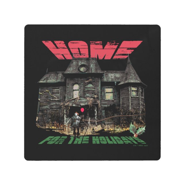IT | Pennywise - Home for the Holidays Metal Print (Front)