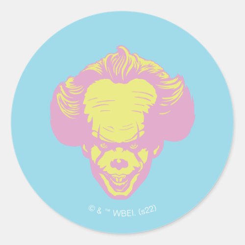 IT  Pennywise Pastel Head Pattern Classic Round Sticker