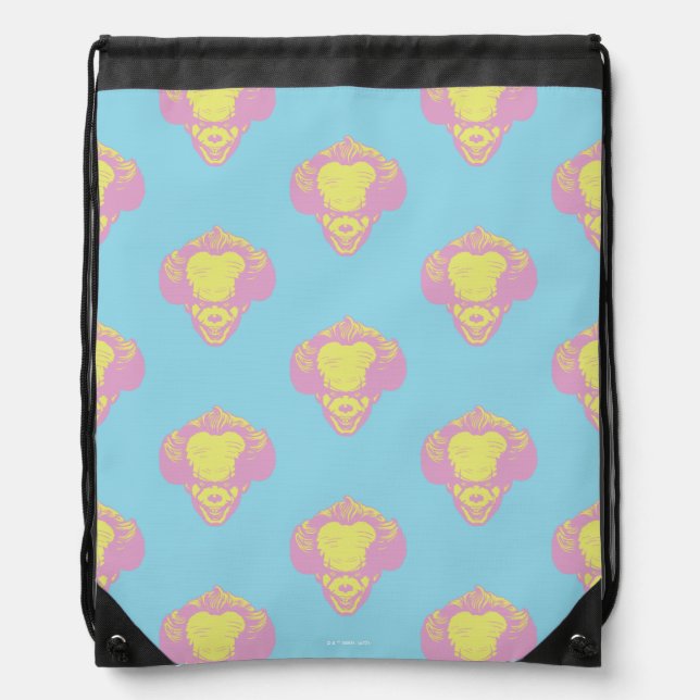 IT | Pennywise Pastel Head Pattern Drawstring Bag (Front)