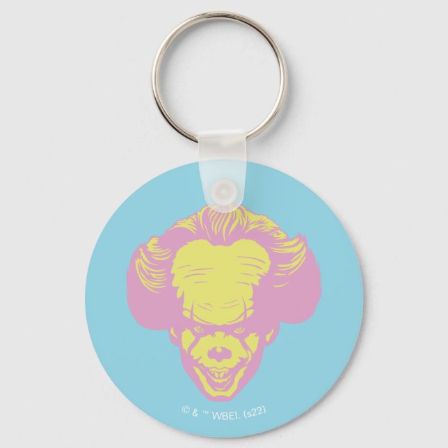 IT | Pennywise Pastel Head Pattern Keychain (Front)