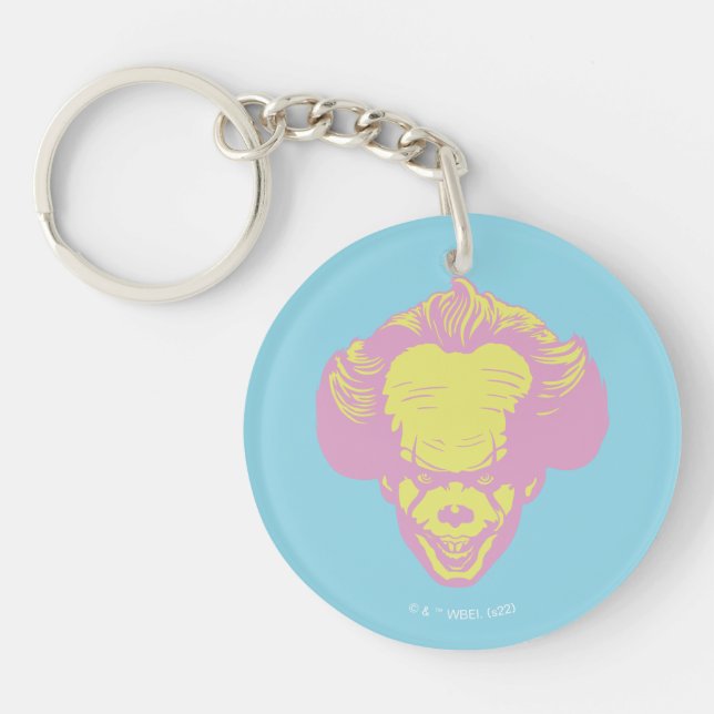 IT | Pennywise Pastel Head Pattern Keychain (Front)