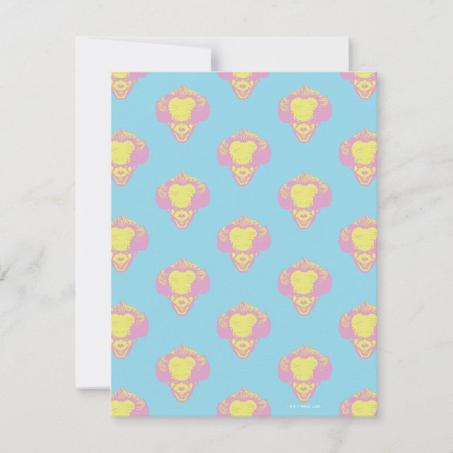 IT | Pennywise Pastel Head Pattern Note Card (Front)