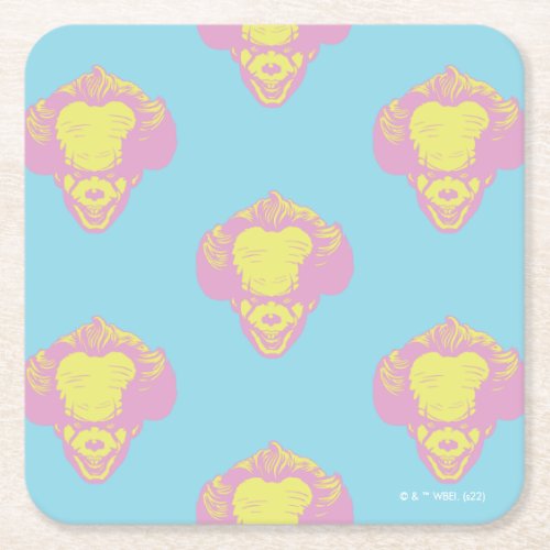 IT  Pennywise Pastel Head Pattern Square Paper Coaster