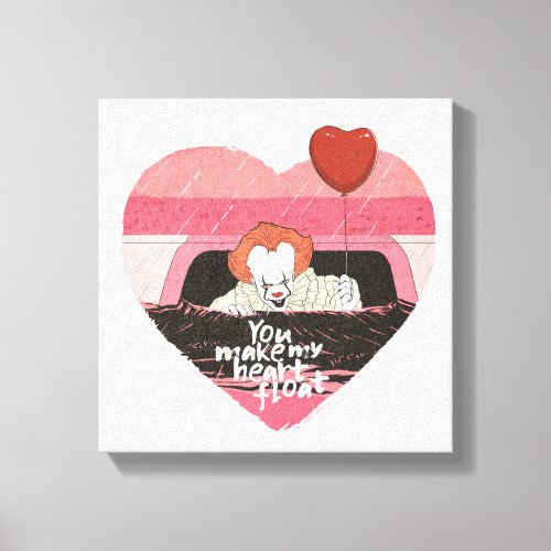 IT  Pennywise _ You Make My Heart Float Canvas Print
