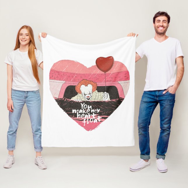 IT | Pennywise - You Make My Heart Float Fleece Blanket (In Situ)