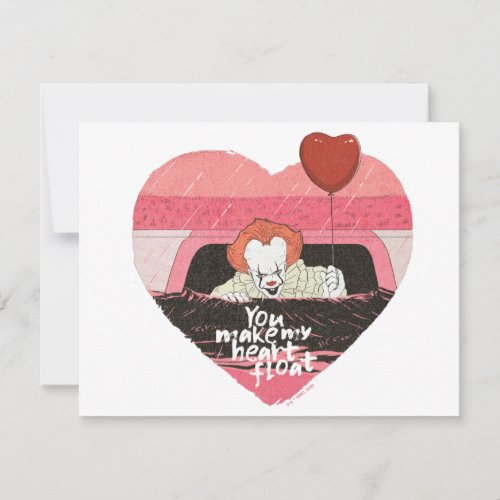 IT  Pennywise _ You Make My Heart Float Note Card