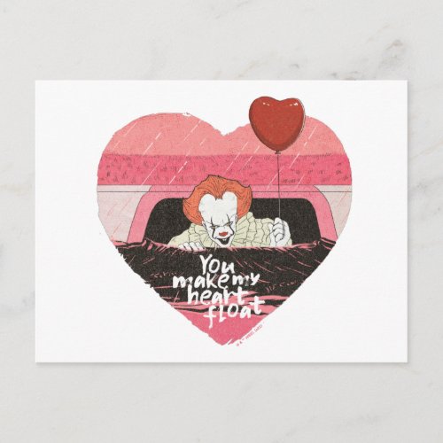 IT  Pennywise _ You Make My Heart Float Postcard
