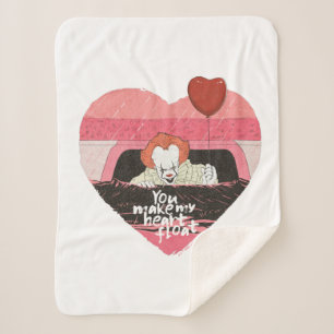 IT Pennywise - You Make My Heart Float Sherpa Blanket
