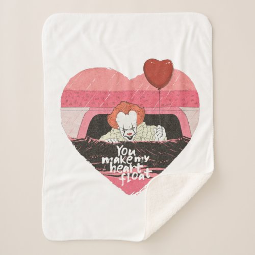 IT  Pennywise _ You Make My Heart Float Sherpa Blanket