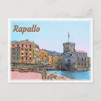 IT ^ Rapallo - Castle - Kissing Walk Postcard