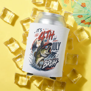 It’s 4th of July Bass Brute Fishing Can Cooler