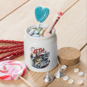 It’s 4th of July Bass Brute Fishing Candy Jar