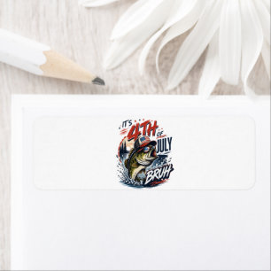 It’s 4th of July Bass Brute Fishing Label