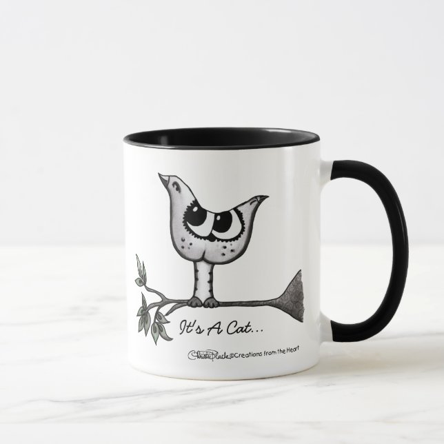 It’s a bird... it’s a cat! -Optical Illusion Mug (Right)