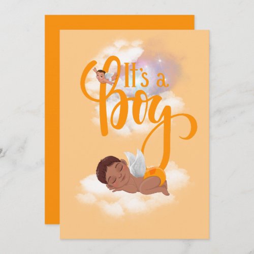 Its a boy baby Announcement Card