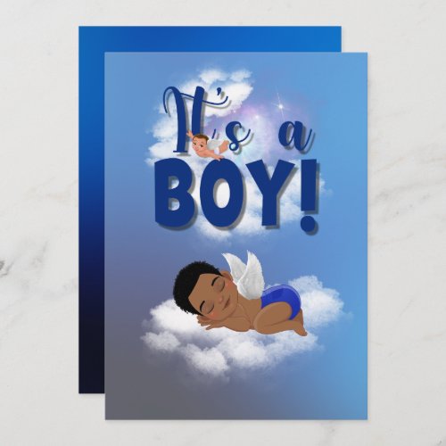 Its a boy baby Announcement Card