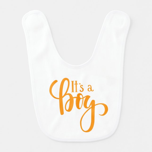 It’s a boy baby  baby bib (Front)