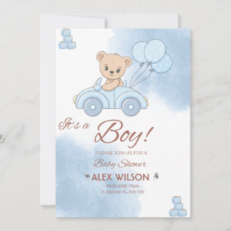 It’s a boy baby shower invitation