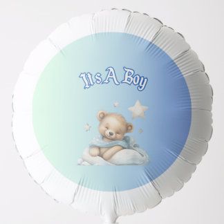 “It’s A Boy” Baby Shower Party Decor – Teddy Bear Balloon