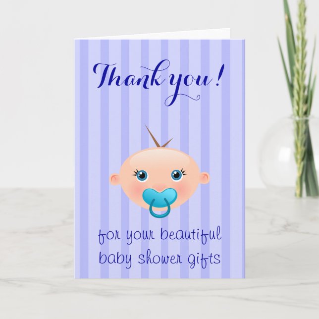 It´s a Boy - Baby Shower Thank You Card (Front)