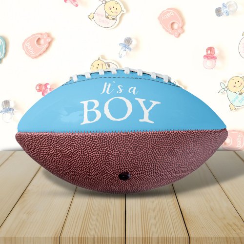 Its a Boy Blue Baby Boy Baby Shower Gender Reveal Football