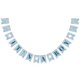 It’s A Boy Blue Baby Bunting Flags