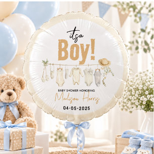 It’s a Boy! Blue Baby Shower – Cute & Sweet Balloon